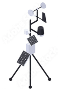 Large weather station and data center